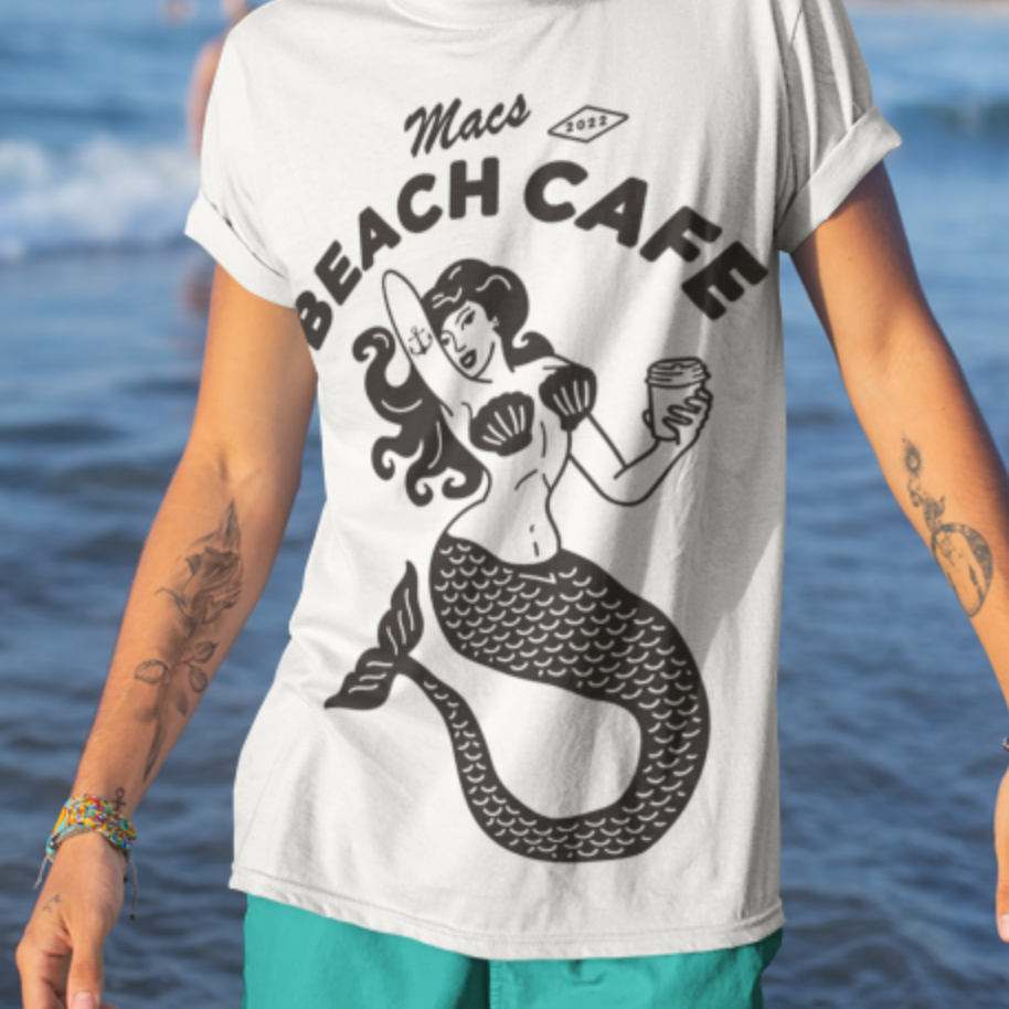 Unisex Mermaid T-Shirt - Macs Beach Cafe