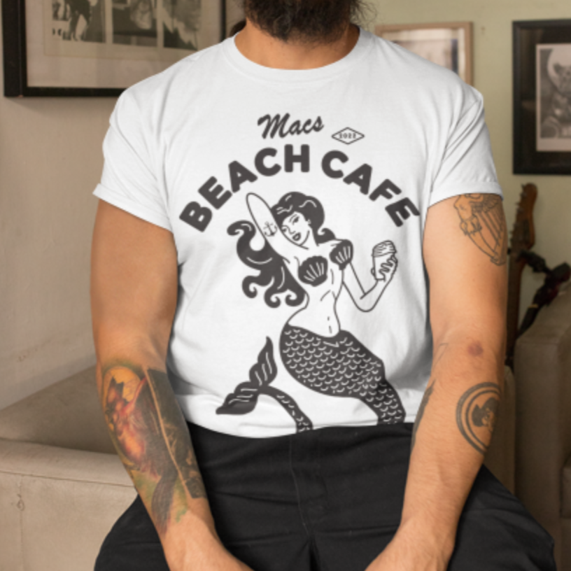 Unisex Mermaid T-Shirt - Macs Beach Cafe
